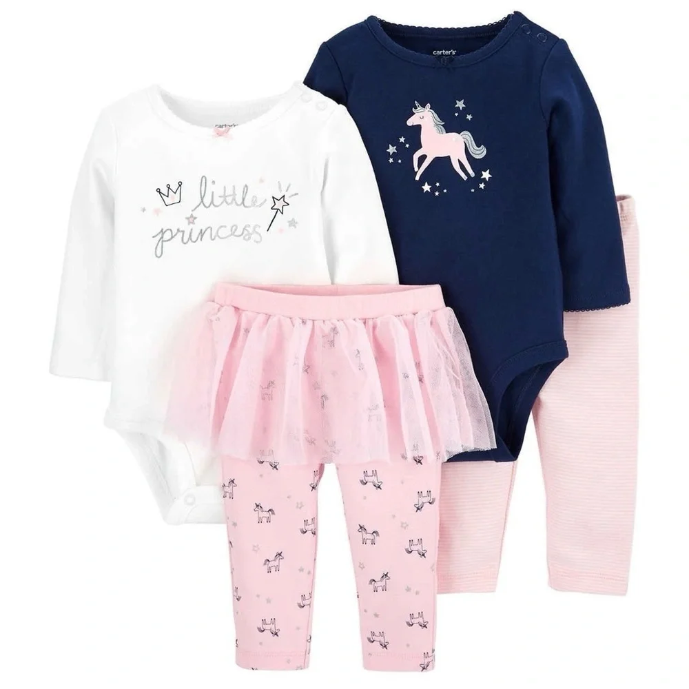 NWT Carter girl clothes pink with unicorns size baby girls 24 months​​​​